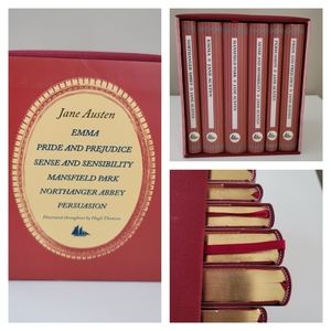 Jane Austen, rare Collector’s set of six titles,Pride and Prejudice,Emma and etc